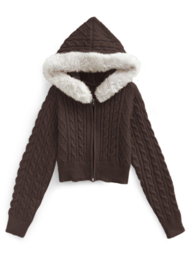 GRL mb1601 cable knit cardigan 麻花針織開襟衫 01