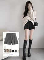 High-Waist Knit Shorts 高腰針織短褲 [an1295]