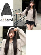 Hooded Knit Cardigan 連帽針織開襟衫 [dpk500] 1