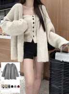 Cardigan and Bandeau Knit Set 針織開襟外套與平口上衣套裝 [lt141] 1
