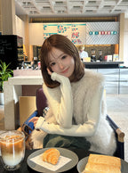 Shimmer Shaggy Faux Fur Vest 閃亮長毛仿皮草背心 [pm1007]