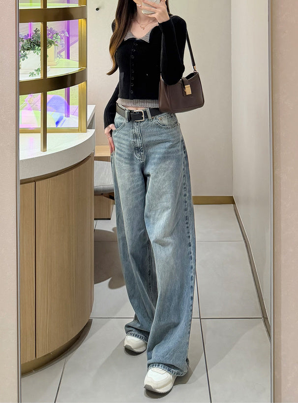 Contrast Double Collar Rib Knit Top 撞色雙層領羅紋針織上衣 [th074] — image 2