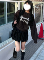 Logo Shaggy Knit Top 標誌毛絨針織上衣 [uf080] image 2