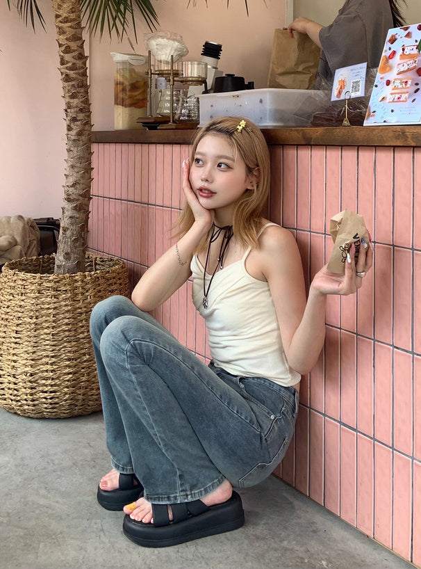 Semi-Flare Denim Pants 微喇叭牛仔褲 [cu508] — 3