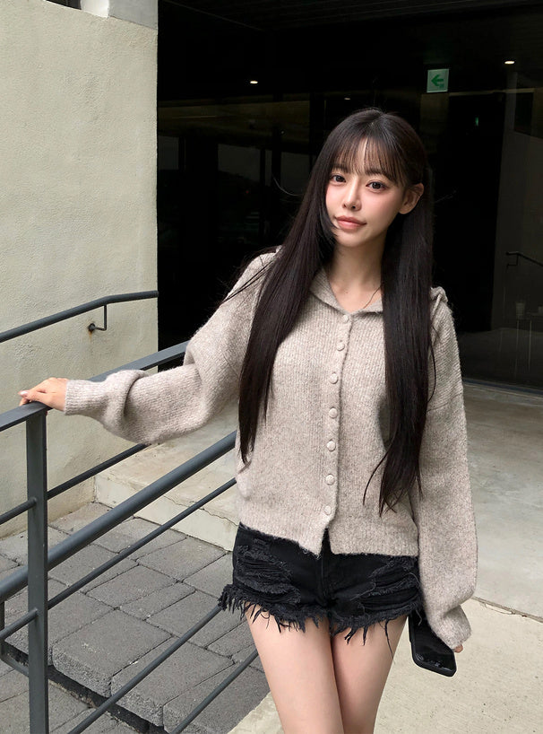 Hooded Knit Cardigan 連帽針織開襟衫 [dpk500] 3
