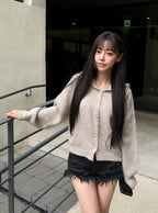 Hooded Knit Cardigan 連帽針織開襟衫 [dpk500] 3