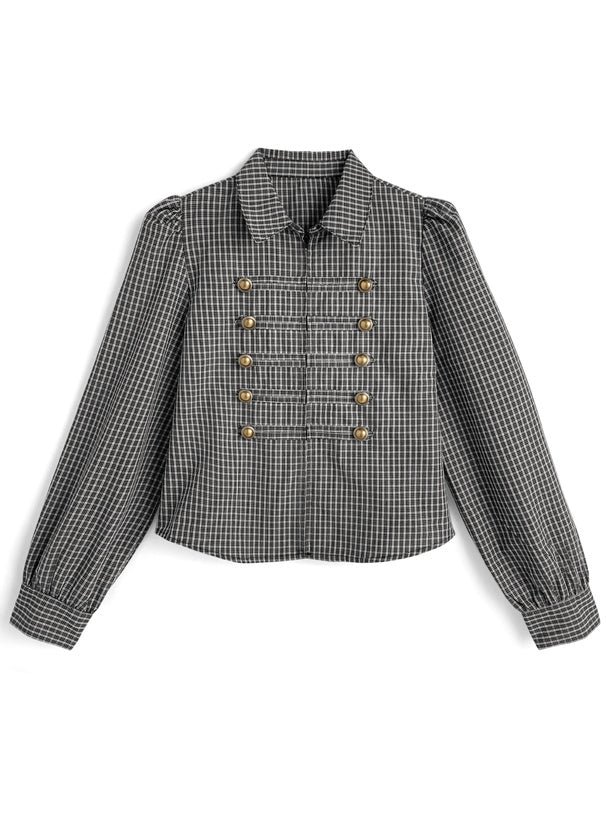 Check Napoleon Shirt 格紋拿破崙襯衫 [pp306] — 3