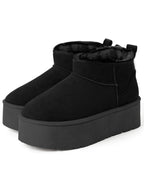 Platform Faux Fur Ankle Boots 厚底仿毛短靴 [fa049] 4
