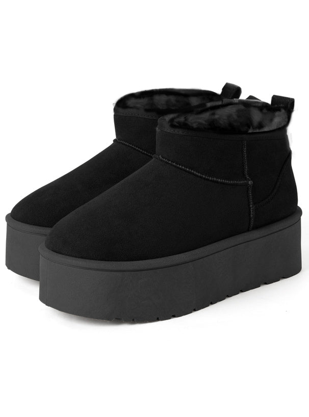 Platform Faux Fur Ankle Boots 厚底仿毛短靴 [fa049] 4
