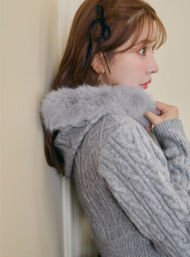GRL mb1601 cable knit cardigan 麻花針織開襟衫 04