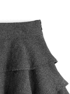 ai336 Herringbone Tiered Frill Mini Skirt 人字紋層次荷葉邊迷你裙 4