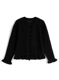 Ruffle Knit Cardigan 荷葉邊針織開襟外套 [fo2399] — 4