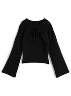 Cutout Ribbon Knit Top 鏤空蝴蝶結針織上衣 [gf111] 4