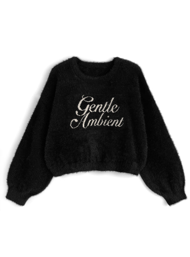 Logo Shaggy Knit Top 標誌毛絨針織上衣 [pm845] — 4