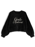 Logo Shaggy Knit Top 標誌毛絨針織上衣 [pm845] — 4
