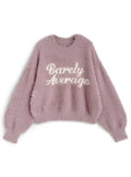 Logo Shaggy Knit Top 標誌毛絨針織上衣 [uf080] image 4