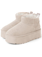 Platform Faux Fur Ankle Boots 厚底仿毛短靴 [fa049] 5