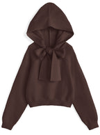 Hooded Ribbon Knit Top 連帽蝴蝶結針織上衣 [an1925] — 5