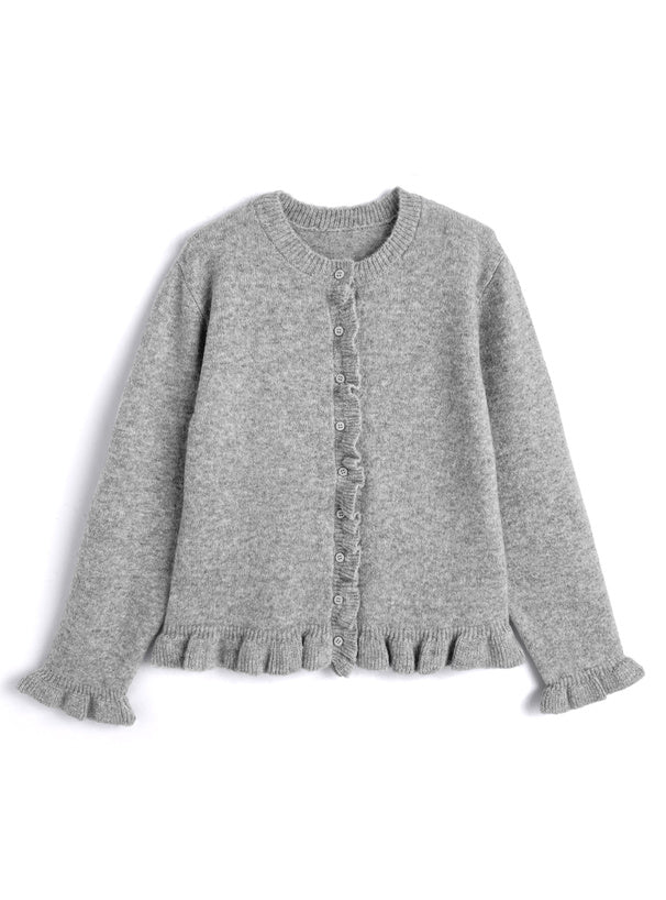 Ruffle Knit Cardigan 荷葉邊針織開襟外套 [fo2399] — 5
