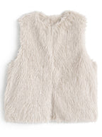 Shimmer Shaggy Faux Fur Vest 閃亮長毛仿皮草背心 [pm1007]