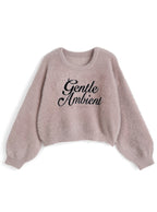 Logo Shaggy Knit Top 標誌毛絨針織上衣 [pm845] — 5