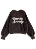 Logo Shaggy Knit Top 標誌毛絨針織上衣 [uf080] image 5