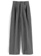 GRL ai38 center-crease pleated wide-leg trousers 中線壓褶打褶寬腿長褲 — 6