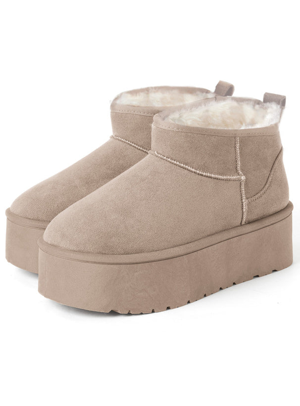 Platform Faux Fur Ankle Boots 厚底仿毛短靴 [fa049] 6