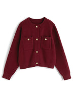Gold-Button Knit Cardigan 金色鈕扣針織開襟衫 [fo2353] 6