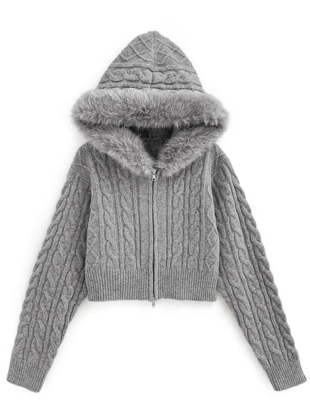 GRL mb1601 cable knit cardigan 麻花針織開襟衫 06