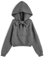 Hooded Ribbon Knit Top 連帽蝴蝶結針織上衣 [an1925] — 6