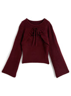 Cutout Ribbon Knit Top 鏤空蝴蝶結針織上衣 [gf111] 6