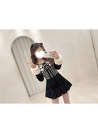 GRL ru1815 layered-look faux-fur trim top — image 6