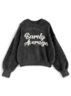 Logo Shaggy Knit Top 標誌毛絨針織上衣 [uf080] image 6
