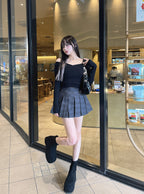 Suede Platform Boots 麂皮厚底短靴 [zr1140]