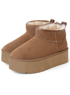 Platform Faux Fur Ankle Boots 厚底仿毛短靴 [fa049] 7