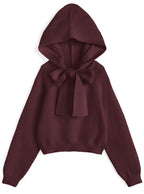 Hooded Ribbon Knit Top 連帽蝴蝶結針織上衣 [an1925] — 7