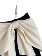 Rhinestone Bow Off-Shoulder Knit Top 水鑽蝴蝶結露肩針織上衣 [dr850a] 7