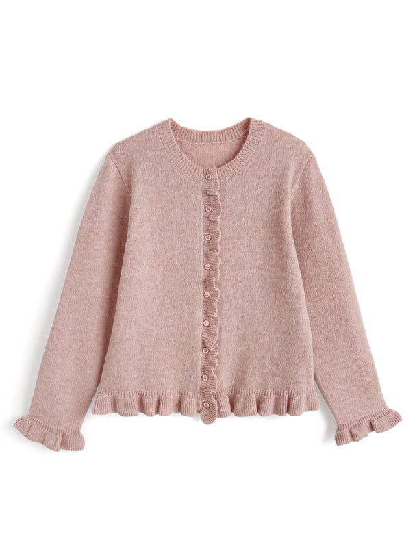 Ruffle Knit Cardigan 荷葉邊針織開襟外套 [fo2399] — 7