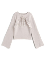 Cutout Ribbon Knit Top 鏤空蝴蝶結針織上衣 [gf111] 7