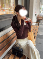 Contrast Double Collar Rib Knit Top 撞色雙層領羅紋針織上衣 [th074] — image 7