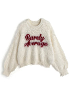 Logo Shaggy Knit Top 標誌毛絨針織上衣 [uf080] image 7