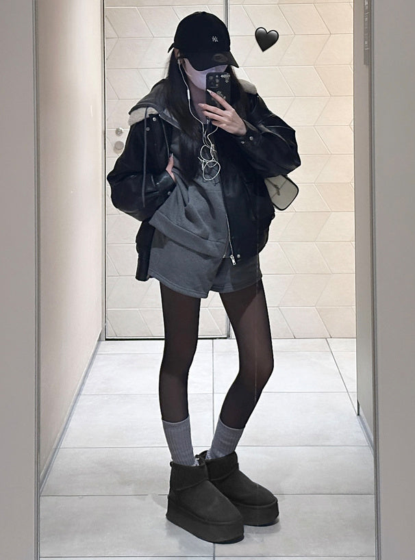 Platform Faux Fur Ankle Boots 厚底仿毛短靴 [fa049] 8