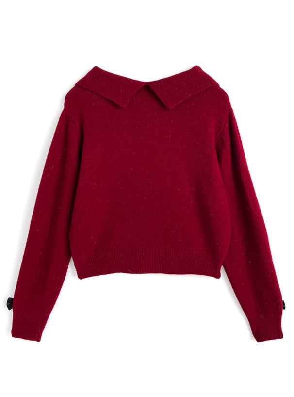 Big Bow Collar Glitter Knit Top 大蝴蝶結領亮蔥針織上衣 [ac2777] 8