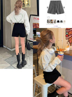 High-Waist Knit Shorts 高腰針織短褲 [an1295]