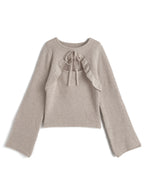Cutout Ribbon Knit Top 鏤空蝴蝶結針織上衣 [gf111] 8