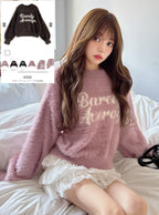 Logo Shaggy Knit Top 標誌毛絨針織上衣 [uf080] image 8