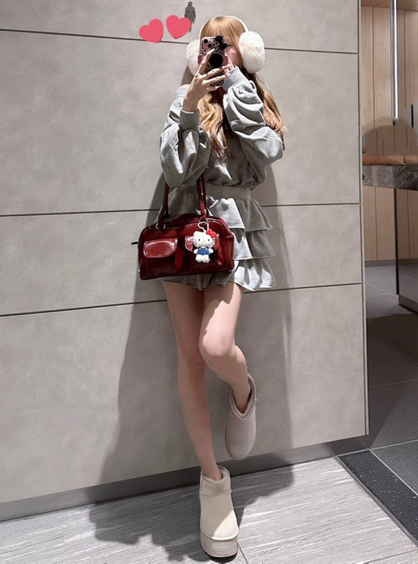 Platform Faux Fur Ankle Boots 厚底仿毛短靴 [fa049] 9