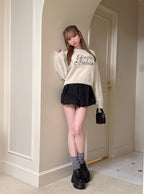 Logo Shaggy Knit Top 標誌毛絨針織上衣 [pm845] — 9
