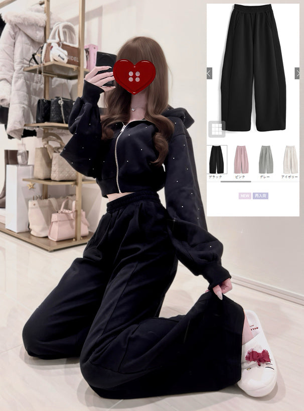 Barrel Leg Sweatpants 桶型運動長褲 [ru1832] – 9